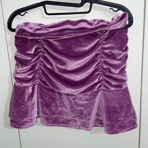 NWT velvet shimmy skirt